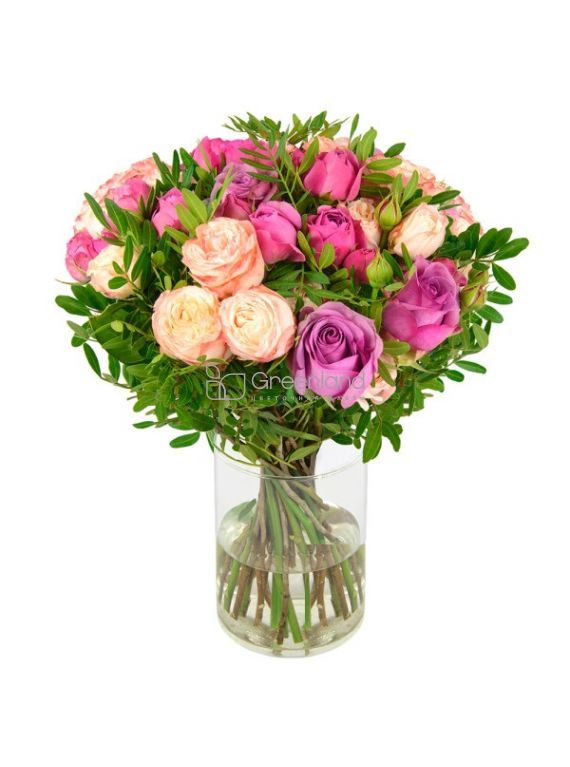 №05 Red roses mix bouquet