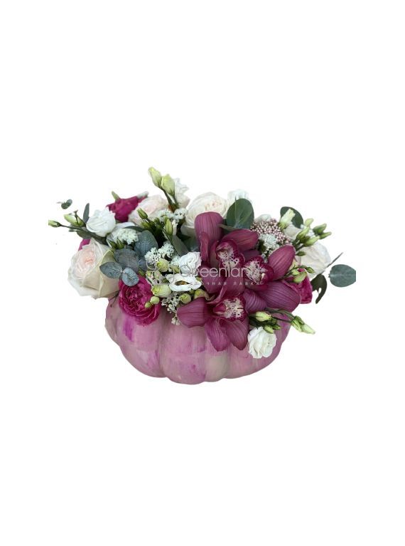 № Композиция в тыкве Орхидея