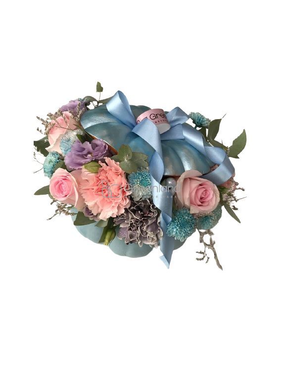 №1721 Цветочная тыква с гвоздикой