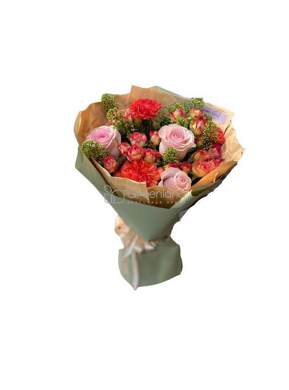 № 003 Mixed bouquet of roses and spray roses